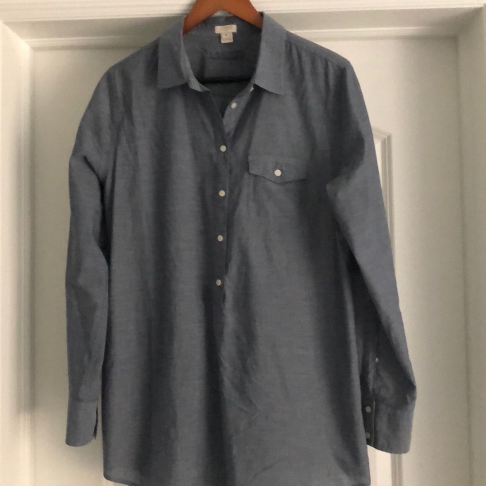 J crew soft chambray shirt